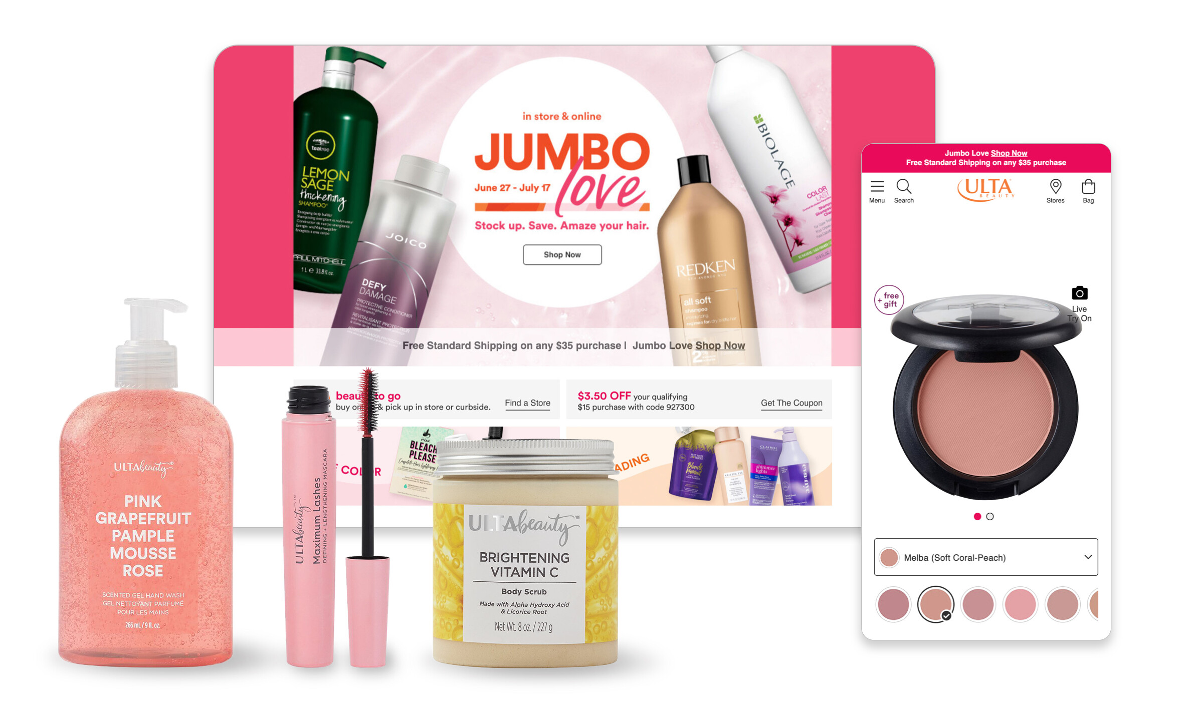 Ulta Beauty's commerce platform that allows better consumer experiences and easy expansions into new markets