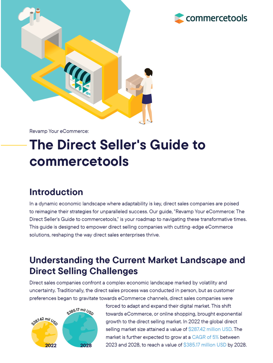 Revamp Your eCommerce: The Direct Seller’s Guide to commercetools